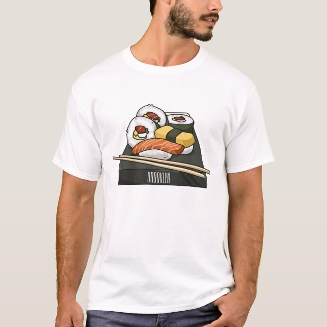 Camiseta Ilustracion personalizado Sushi (Anverso)