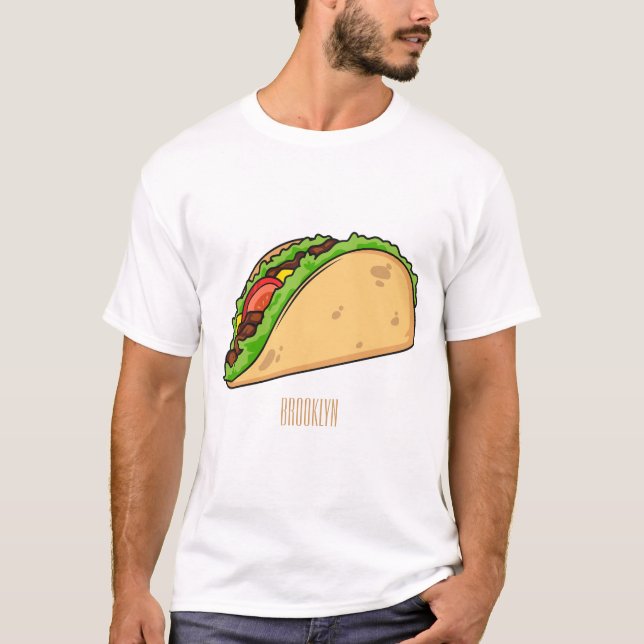 Camiseta Ilustracion personalizado Taco (Anverso)