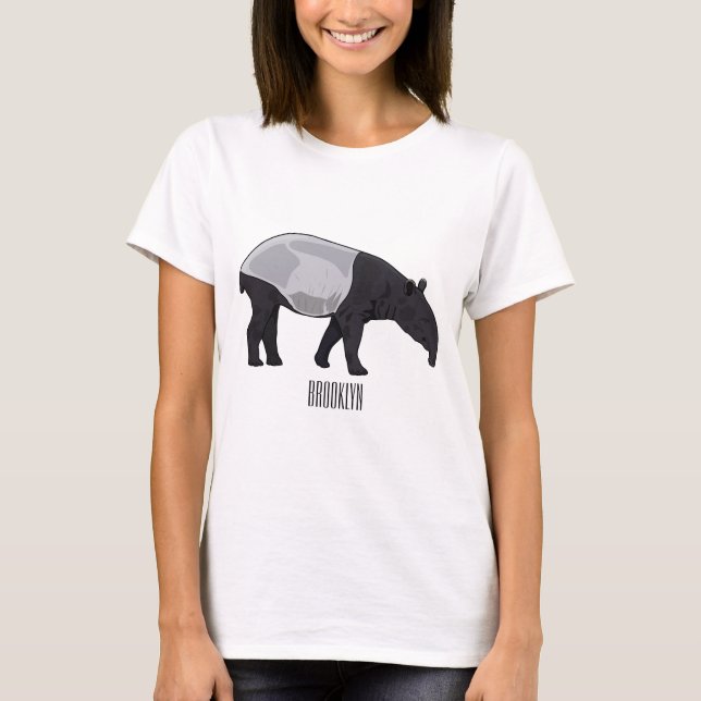 Camiseta Ilustracion personalizado Tapir (Anverso)