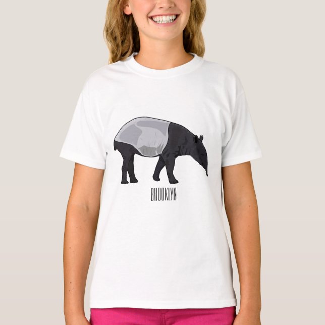 Camiseta Ilustracion personalizado Tapir (Anverso)