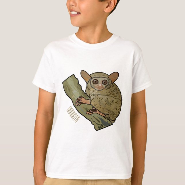 Camiseta Ilustracion personalizado Tarsier (Anverso)