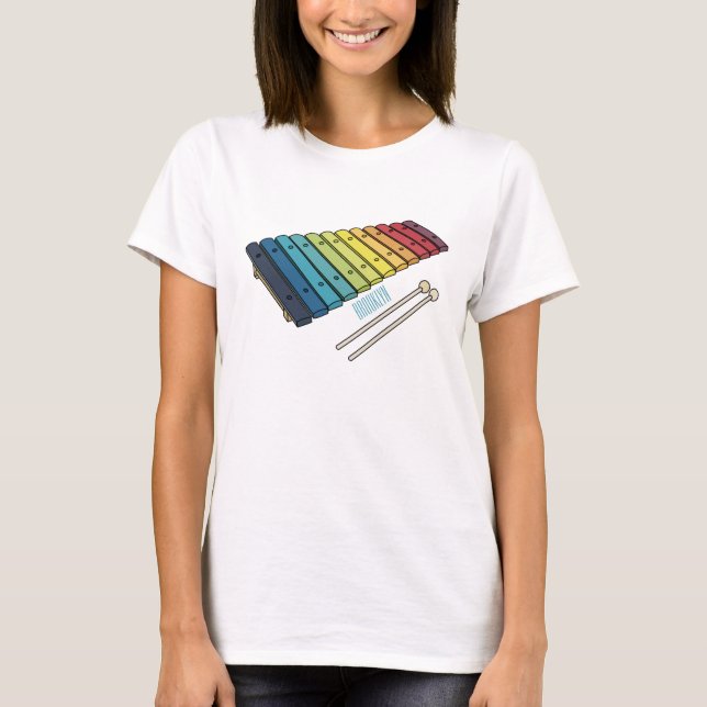 Camiseta Ilustracion personalizado xilófono (Anverso)