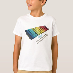 Camiseta Ilustracion personalizado xilófono