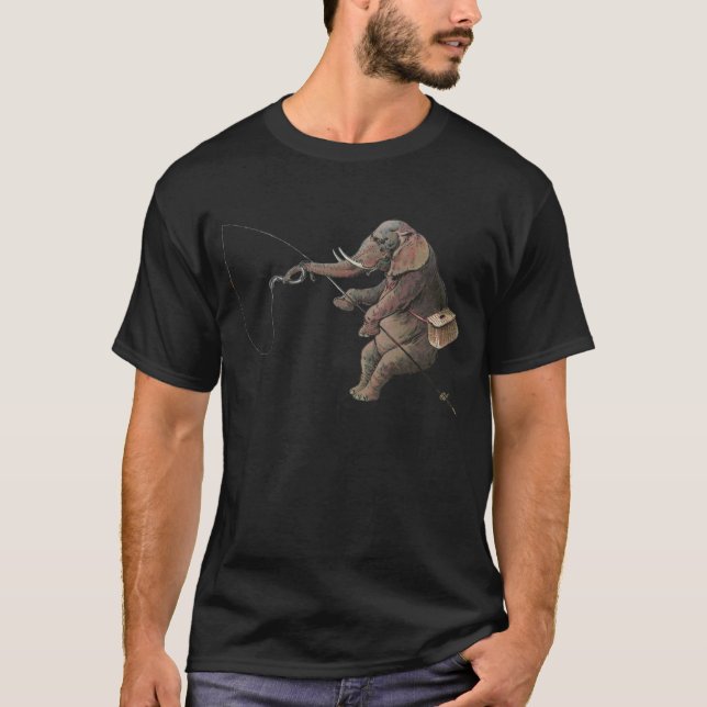 Camiseta Ilustracion pesquero de Elephant (Anverso)