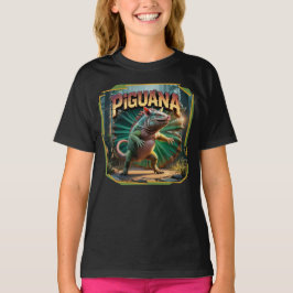 Camiseta Ilustracion Piguana Combo Creature Funny