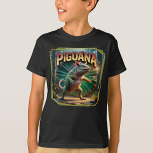 Camiseta Ilustracion Piguana Combo Creature Funny