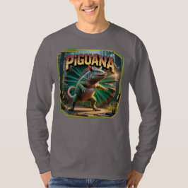 Camiseta Ilustracion Piguana Combo Creature Funny