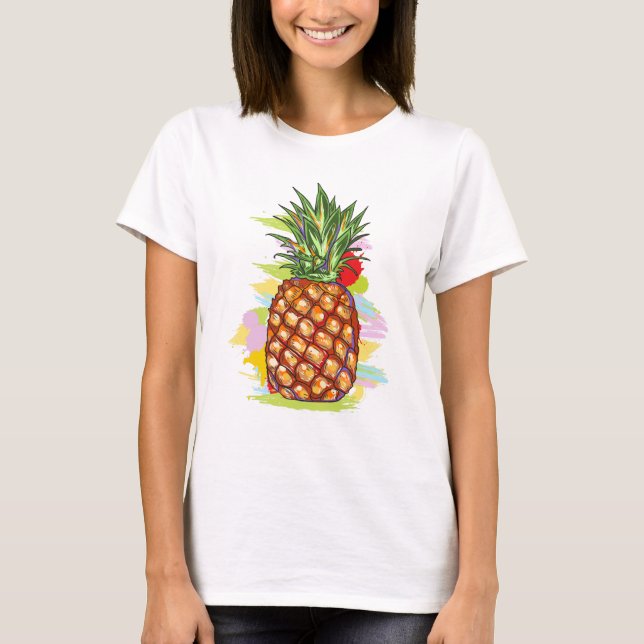 Camiseta Ilustracion PineApple (Anverso)