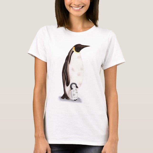 Camiseta Ilustracion pingüino del emperador cutáneo (Anverso)