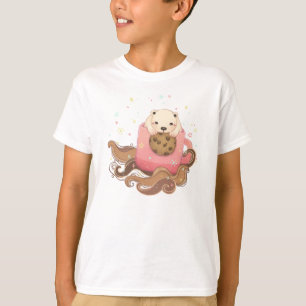 Camiseta Ilustracion Polar Bear & Coffee Break