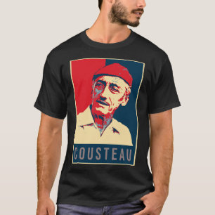 Camiseta Ilustracion Pop Art Cousteau Pegatina
