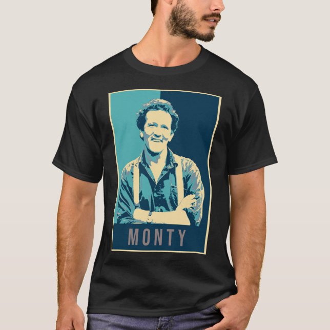 Camiseta Ilustracion Pop Art Monty Don TV Presenter Garden (Anverso)