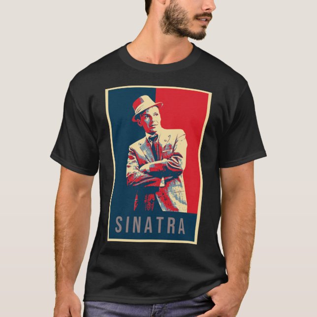Camiseta Ilustracion Pop Art Sinatra   (Anverso)