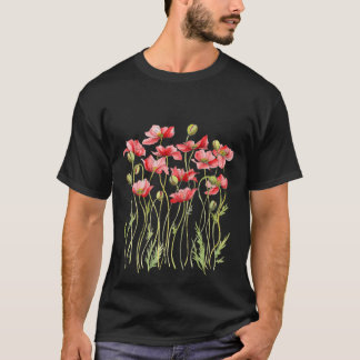 Camiseta Ilustracion Red Poppies