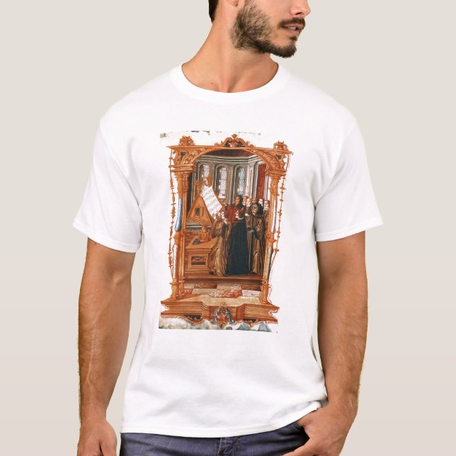 Camiseta Ilustracion representando el canto del coro (Anverso)
