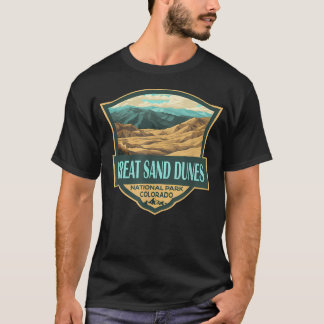 Camiseta Ilustración Retro del Parque Nacional Great Sand D