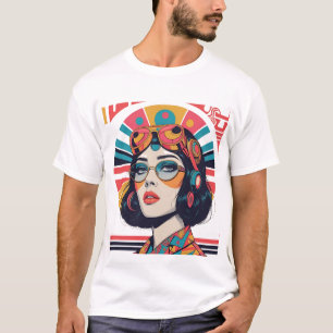 Camiseta Ilustracion retro-nostalgia maximalista de un Chic