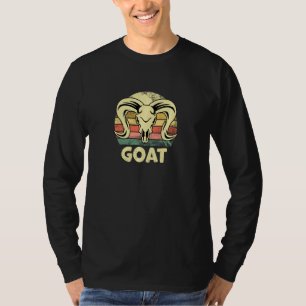 Camiseta Ilustracion retro vintage de cabra Ani gracioso