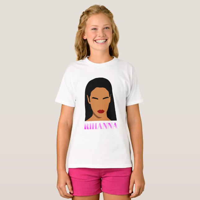 Camiseta Ilustracion Rihanna (Anverso completo)