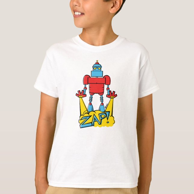 Camiseta Ilustracion Robot Zapping (Anverso)