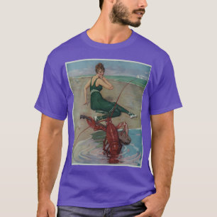 Camiseta Ilustracion Serenade de Guitarra Vintage de Bogava
