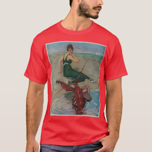 Camiseta Ilustracion Serenade de Guitarra Vintage de Bogava