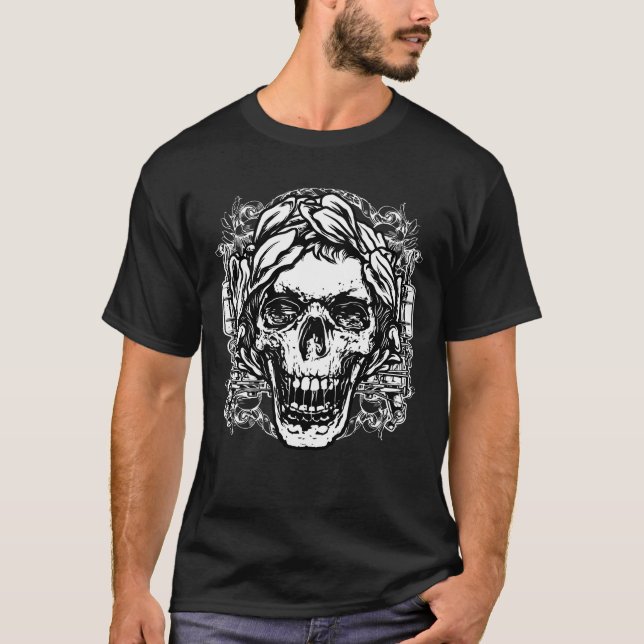 Camiseta Ilustracion Skull Tattoo (Anverso)