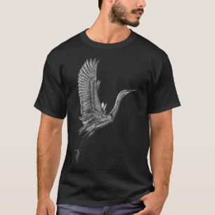 Camiseta Ilustracion Tai Chi White Flying Crane Qi Gong