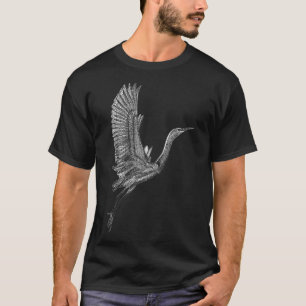 Camiseta Ilustracion Tai Chi White Flying Crane Qi Gong