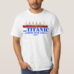 Camiseta ILUSTRACION Titanic RMS - Línea Estrella Blanca 19