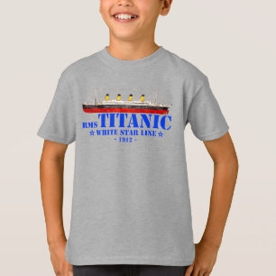 Camiseta ILUSTRACION Titanic RMS - Línea Estrella Blanca 19