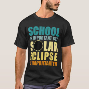 Camiseta Ilustración Total de Eclipse Solar Importante
