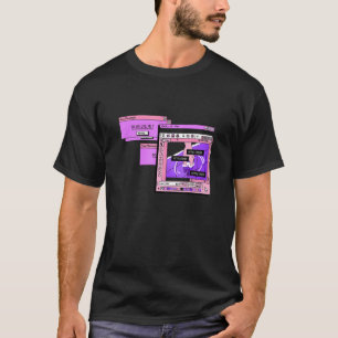 Camiseta Ilustracion triste estético del navegador de PC Va