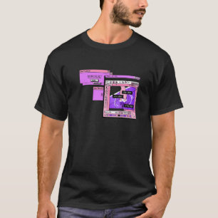 Camiseta Ilustracion triste estético del navegador de PC Va