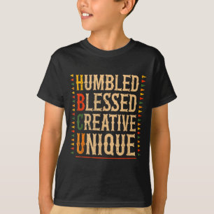 Camiseta Ilustración Única Creativa Humilde Bendecida de HB