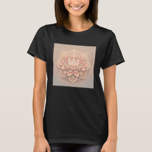 Camiseta Ilustracion único de flores de Mandala Lotus
