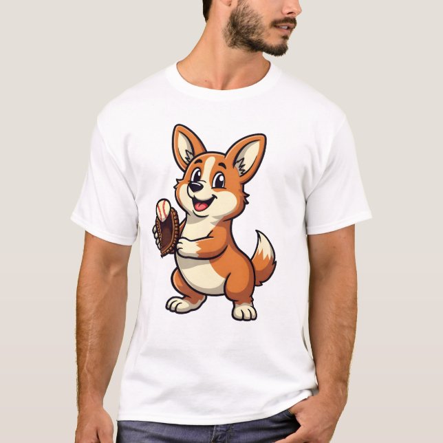 Camiseta Ilustración vectorial de dibujos animados de catch (Anverso)