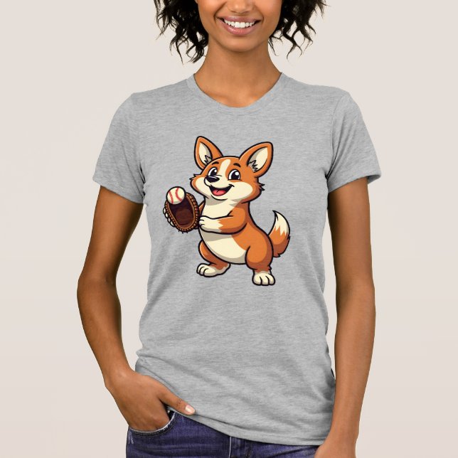 Camiseta Ilustración vectorial de dibujos animados de catch (Anverso)