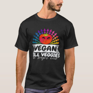 Camiseta Ilustración Vegana Divertida Hasta Que Las Verdura