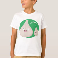 Ilustracion vegetal de personalizado de ajo dulce