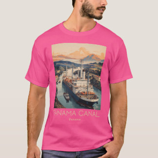 Camiseta Ilustracion Viajero Del Canal De Panamá