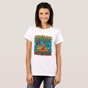 Camiseta Ilustracion Vibes de Verano Beach Day
