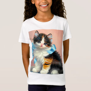 Camiseta Ilustracion Vintage Calico Kitten