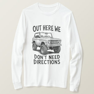 Camiseta Ilustración Vintage Clásica de Bronco Off-Road