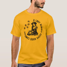 Ilustración Vintage de Dama Bruja y Perro