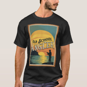 CAMISETA ILUSTRACIÓN VINTAGE DE FELIX CAT YENDO A PESCAR