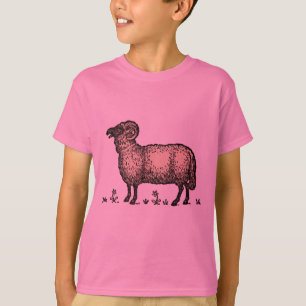 Camiseta Ilustración Vintage de Oveja: Arte Clásico de Gran
