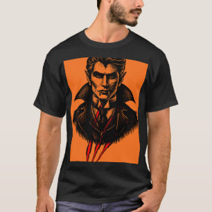 Camiseta Ilustración Vintage del Conde Drácula