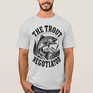 Camiseta Ilustración Vintage Escena Río Montaña Rústica
