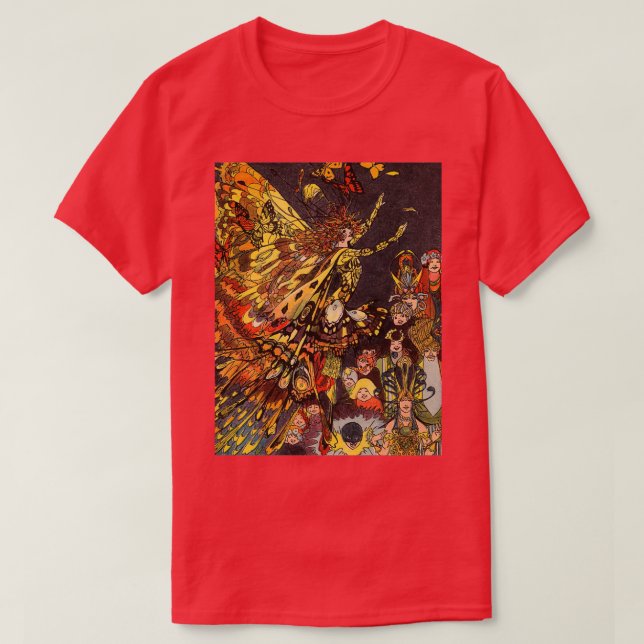 Camiseta Ilustracion Vintage Fairyland (Diseño del anverso)